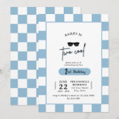 Too Cool 2nd Birthday Invitation Einladung (Vorne/Hinten)