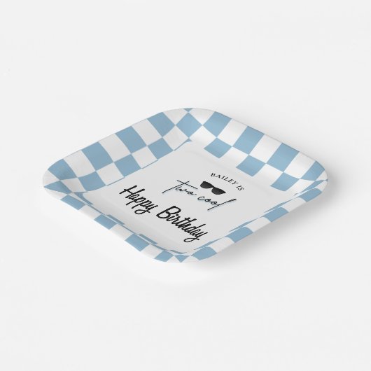 Too Cool 2nd Birthday  Pappteller (Gewinkelt)