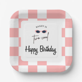 Too Cool 2nd Birthday  Pappteller