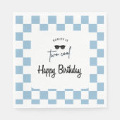 Too Cool 2nd Birthday  Serviette (Vorderseite)