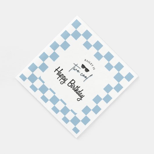 Too Cool 2nd Birthday  Serviette (Ecke)