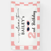 Too Cool 2nd Birthday Welcome Banner (Vertikal)