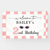 Too Cool 2nd Birthday Welcome Banner (Horizontal)