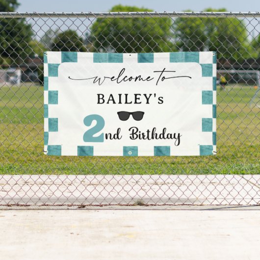 Too Cool 2nd Birthday Welcome Banner (Insitu)