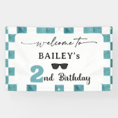 Too Cool 2nd Birthday Welcome Banner (Horizontal)