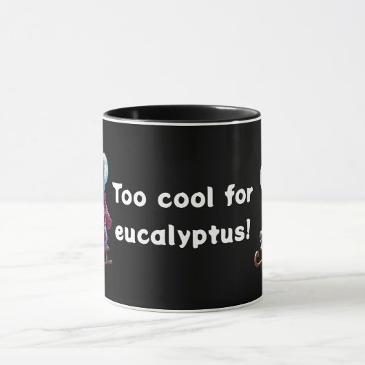 Too Cool for Eucalyptus | Funny Koala Combo Mug  Tasse (Zentrum)