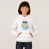 Too Cool for Rain Cute Cloud Kids' Pullover Hoodie (Vorne ganz)