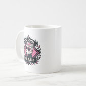 Too Cool For Rules – Modern Streetwear Cat Mug Kaffeetasse (Vorderseite Links)