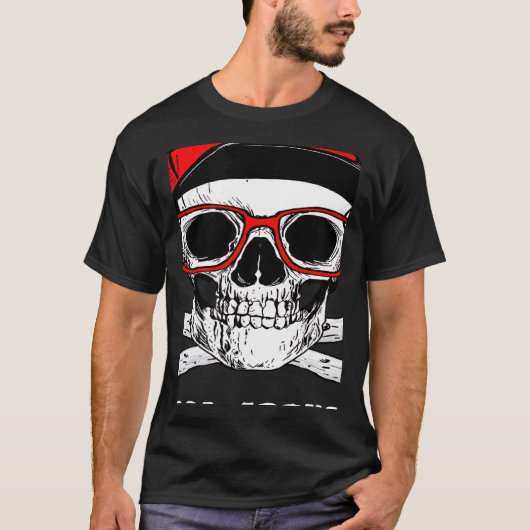 Too Cool For School Back To School Skeleton Skull  T-Shirt (Vorderseite)