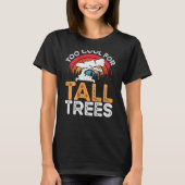Too Cool For Tall Trees Backprint Bonsai T-Shirt (Vorderseite)
