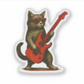 Too cool to meow aufkleber (Vorderseite)