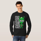 Too Cute Alien Kawaii Japan Space Fantasy Green Sp T-Shirt (Vorne ganz)