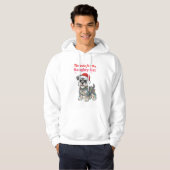 Too Cute for the Naughty List Schnauzer  Hoodie (Vorne ganz)