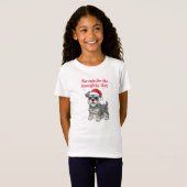 Too Cute for the Naughty List Schnauzer Shirt (Vorne ganz)