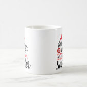Too Cute for Ugly Sweater Christmas Kaffeetasse (Mittel)