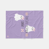 Too Cute Halloween perzonalized Baby Blanket Fleecedecke (Vorderseite (Horizontal))