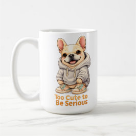 Too Cute to Be Serious – Funny French Bulldog Kaffeetasse