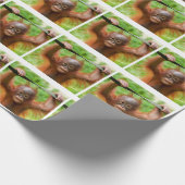 Too Cute to Handle – Little Orangutan Geschenkpapier (Ecke)