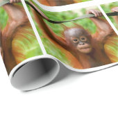 Too Cute to Handle – Little Orangutan Geschenkpapier (Rolleneckpunkt)