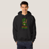 Too Cute to Pinch St Patricks Day Owl Gnome Leprec Hoodie (Vorne ganz)