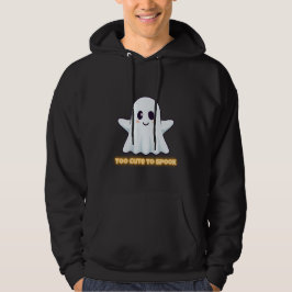 Too Cute To Spook – Adorable Kawaii Ghost Hallowee Hoodie