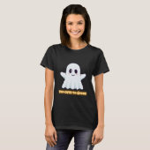 Too Cute To Spook – Adorable Kawaii Ghost Hallowee T-Shirt (Vorne ganz)