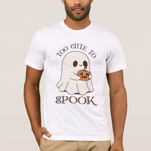 Too Cute To Spook | Aesthetic Halloween T-Shirt (Vorderseite)