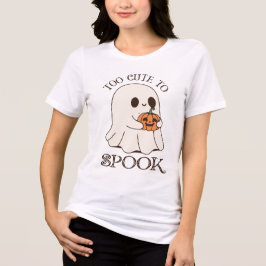 Too Cute To Spook | Aesthetic Halloween Tri-Blend Shirt