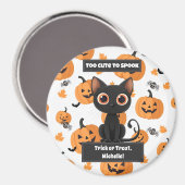 Too Cute to Spook – Custom Halloween Magnet (Vorderseite/Rückseite)