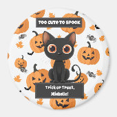 Too Cute to Spook – Custom Halloween Magnet (Vorne)