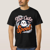 Too Cute to Spook Ghost Design T-Shirt (Vorderseite)