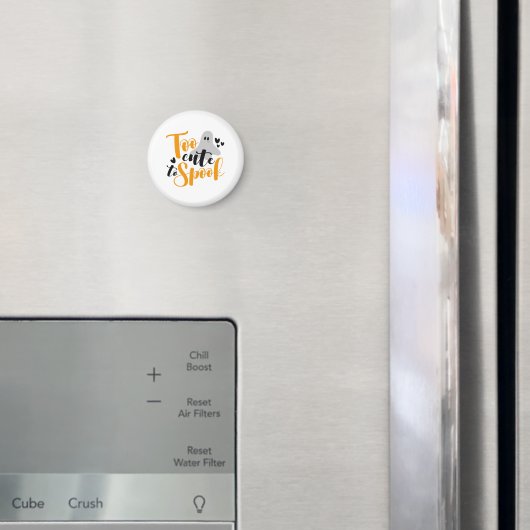 Too Cute To Spook Ghost Halloween Funny Hoodie Magnet (In Situ (Kühlschrank))