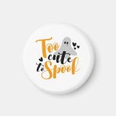 Too Cute To Spook Ghost Halloween Funny Hoodie Magnet (Vorne)