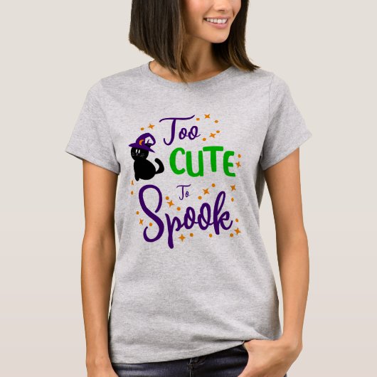 Too Cute to Spook Shirt Cute Halloween Shirt (Vorderseite)