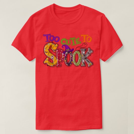 Too Cute To Spook Witch Vibes Spooky Season Funny  T-Shirt (Design vorne)