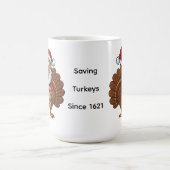 Too Early for Christmas Dinner | Funny Turkey Kaffeetasse (Mittel)