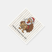 Too Early for Christmas Dinner | Funny Turkey  Serviette (Ecke)