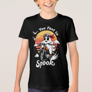 Too fast to spook - Geist auf Motorrad Tri-Blend Shirt