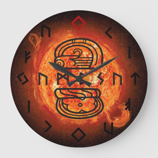 Too Funky Clock Große Wanduhr (Vorderseite)