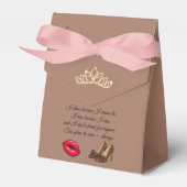 Too Glam To Care – Chic Quote  Geschenkschachtel (Vorderseite)