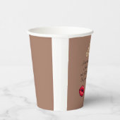 Too Glam To Care – Chic Quote  Pappbecher (Rechts)