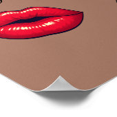 Too Glam To Care – Chic Quote  Poster (Ecke)