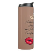 Too Glam To Care – Chic Quote Thermosbecher (Nach links gedreht)
