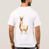 Too Glam to Care Funny Glam LlamaToo Glam  T-Shirt (Rückseite)