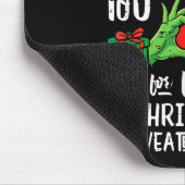 Too Hot For Ugly Christmas Sweater Funny Xmas Men  Mousepad (Ecke)