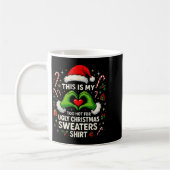 Too Hot For Ugly Christmas Sweaters Funny Holiday Kaffeetasse (Links)