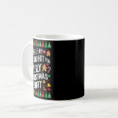 Too Hot Ugly Christmas Sweaters Funny Men Women Fa Kaffeetasse (Vorderseite Links)