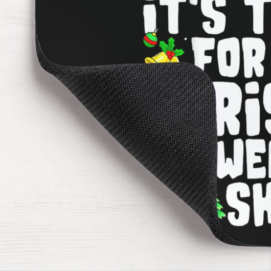 Too Hot Ugly Christmas Sweaters Funny Xmas Men Wom Mousepad (Ecke)