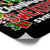 Too Hot Ugly Christmas Sweaters Funny Xmas Men Wom Poster (Ecke)