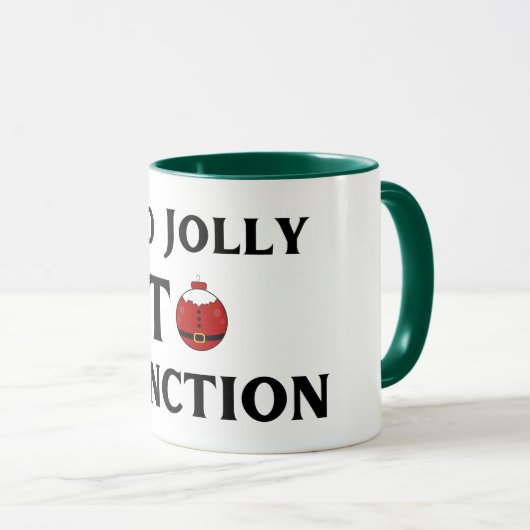Too Jolly To Function Christmas Mug Tasse (VorderseiteRechts)